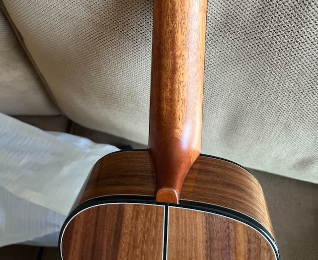 Uma ukulele base of the neck.